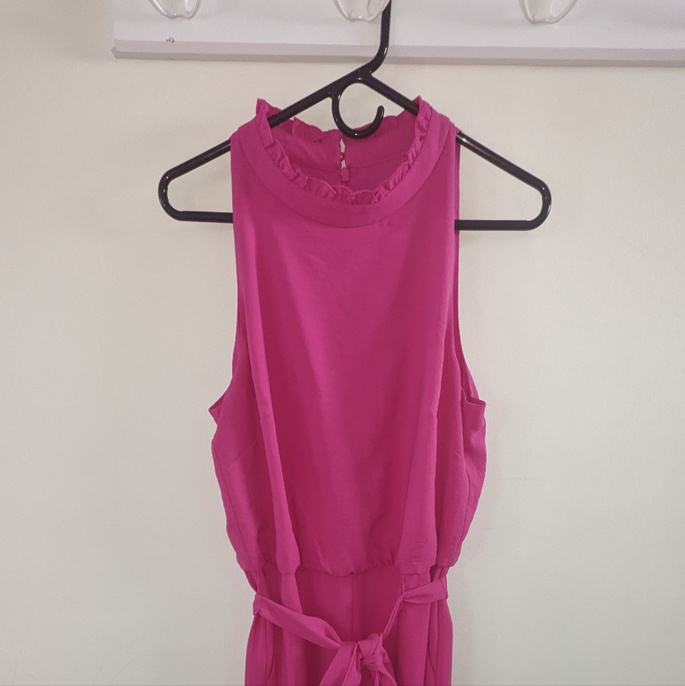 Vince Camuto Hot Pink Jumpsuit
